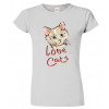 Dámské tričko s kočkou - Love Cats