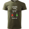 Tričko s letadlem - Letadla volají, musím jít! (SLEVA)