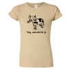 Dámské zahradnické tričko - Kráva