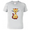 Dětské tričko s kočkou - Sedící kočička
