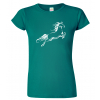 Dámské tričko s koněm - Kůň ve skoku