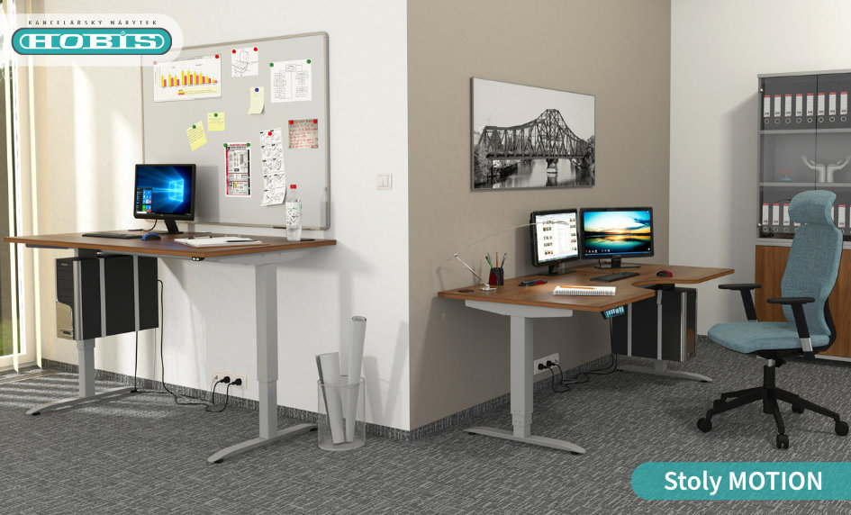 Výškově stavitelné stoly Hobis Motion