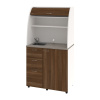 Hobis Kuchyně skříně a stoly KU 3 3 L ořech bílá USN