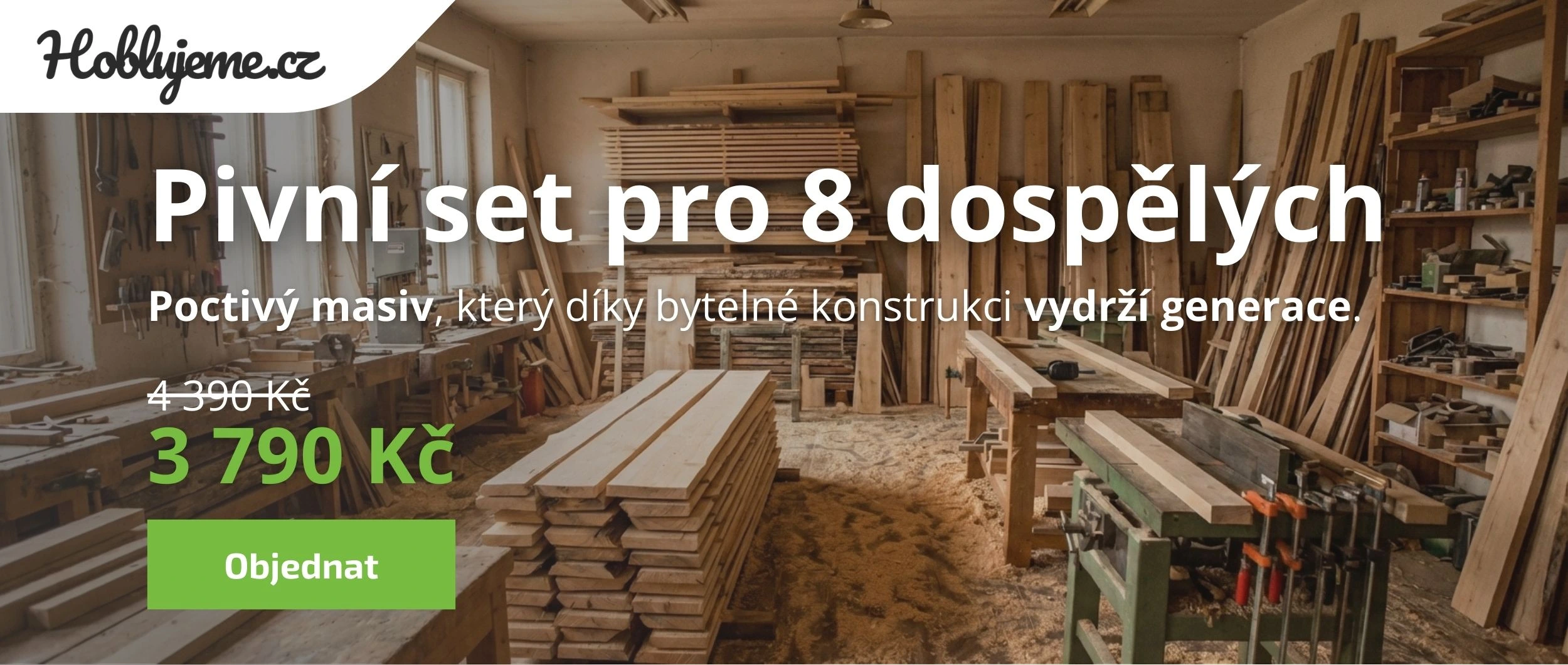 Výroba pivních setů v české truhlářské dílně – stabilní zahradní posezení pro 8 dospělých osob, které vydrží generace.