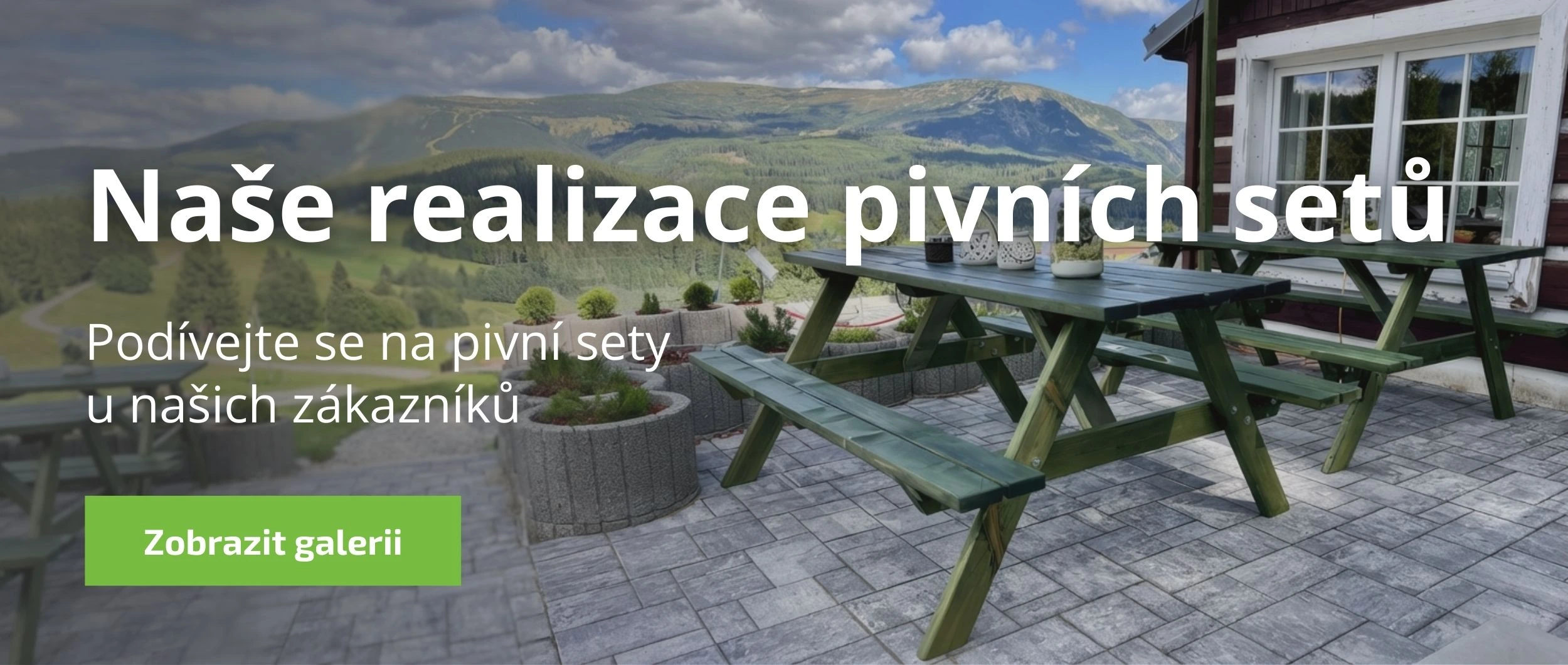 Realizace pivního setu Poctivec u zákazníků.
