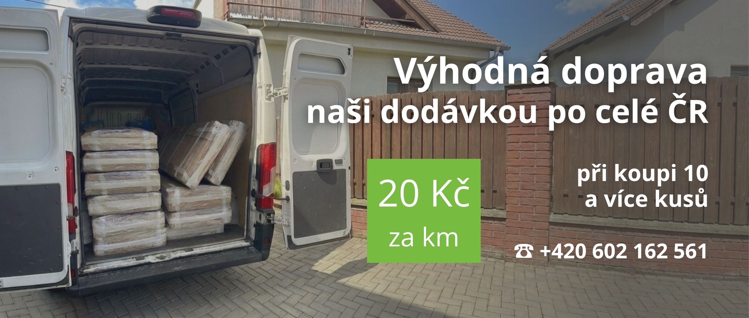 Vlastní doprava pivních setů po celé ČR v dodávce za 19 Kč za km při nákupu 10 a více kusů.