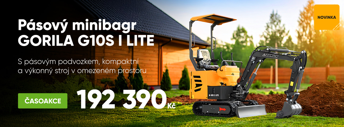 Pásový minibagr GORILA G10S I LITE 2025