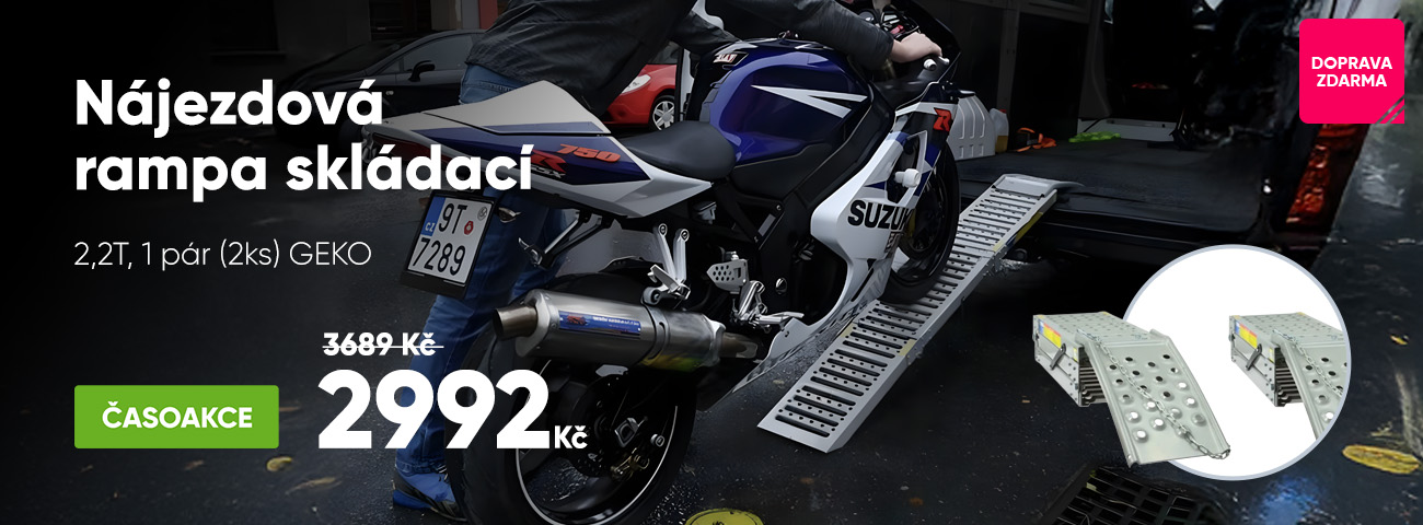 Nájezdová rampa skládací 2,2T, 1 pár (2ks) GEKO