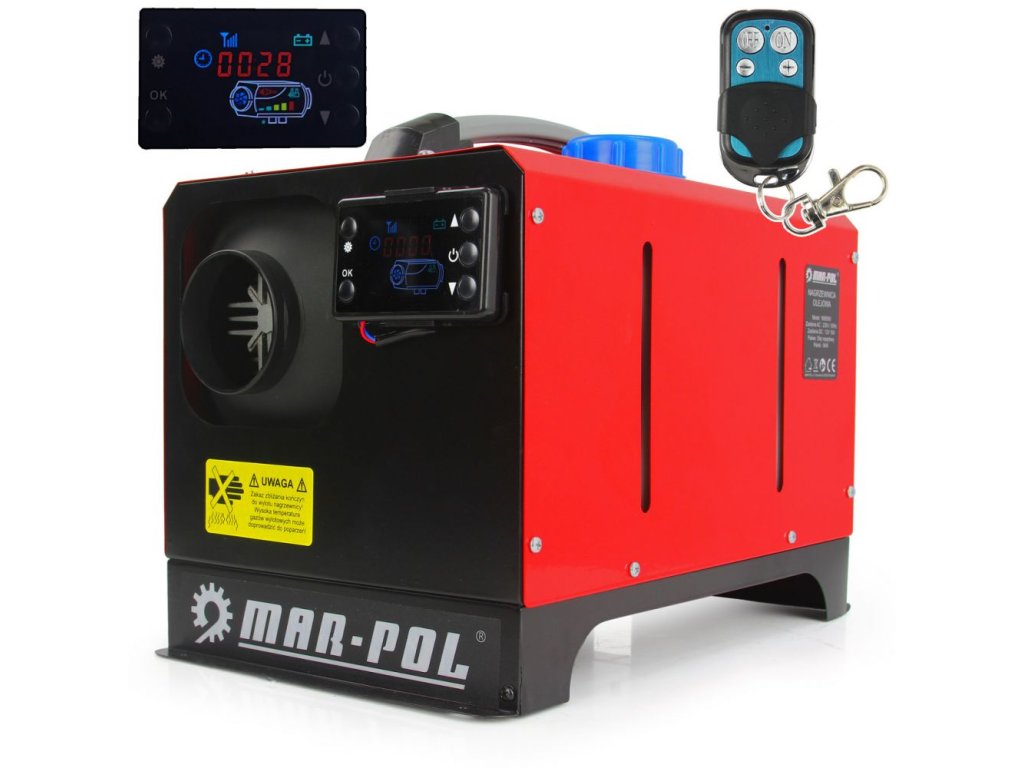 Naftové nezávislé topení 12 kW, 230 V / 12 V - MAR-POL