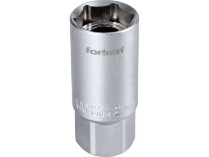 Klíč nástrčný na zapalovací svíčky, 1/2', 21mm, L 65mm, magnet, 61CrV5, FORTUM