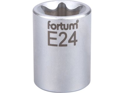 Klíč nástrčný vnitřní TORX, 1/2', E24, L 38mm, 61CrV5, FORTUM