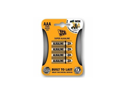 Baterie JCB alkalická LR03/AAA, blistr 4ks