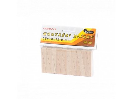 Klínky dřevěné BK 20ks/65x18x12-0