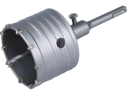 Vrták SDS PLUS do zdi korunkový, O 79mm, délka stopky 100mm, EXTOL PREMIUM
