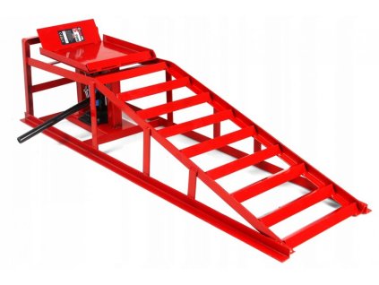 Nájezdová kovová rampa s hydraulickým zvedákem 2T, 1ks MAR-POL