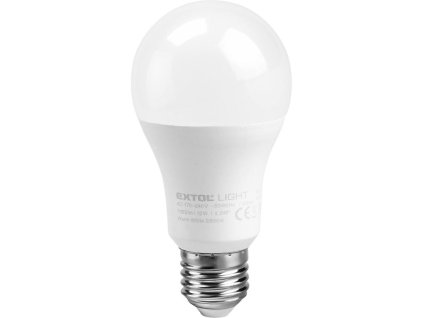 Žárovka LED klasická, 12W, 1055lm, E27, teplá bílá, EXTOL LIGHT