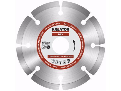 KRT082101  Diamantový kotouč segmentový 115mm PREMIUM KREATOR