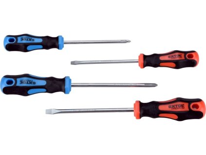 Šroubováky, sada 4ks, 2x(-), 2x(PH), CrV EXTOL PREMIUM