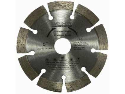 Kotouč diamantový řezný 125x22,2x12mm L SS LASER CUT