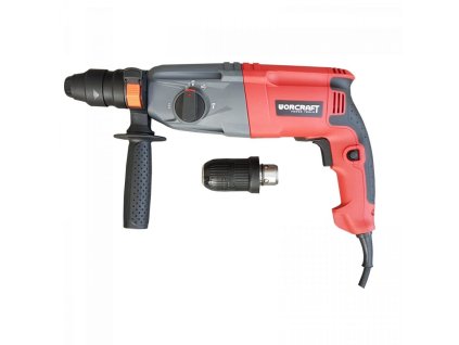 Vrtací kombinované kladivo Worcraft RH09-26C SDS plus 820W s vyměnitelnou hlavou
