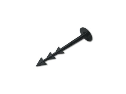 Plastový kotvící kolík na agrotextílie s hroty 12cm