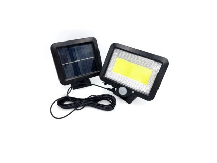 LED reflektor s pohybovým senzorem a solárním panelem BASS