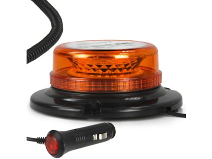Výstražný maják, světlo oranžové 10-30V, 15W, 30 LED MAR-POL