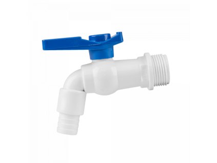 Zahradní plastový ventil, vstup 3/4", koncovka na hadici 1/2"