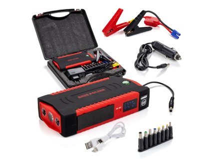 Powerbanka 19000mAh, 500-1000A s funkcí startu a světlem BASS