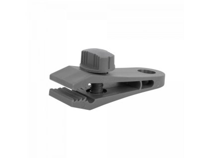 Upínací spona na plachty, sítě, tkaniny, šedá BUNGEE CORD CLIPS - 1KS