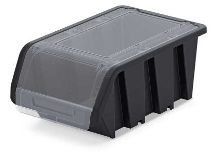 Plastový úložný box s víkem černý TRUCK PLUS KTR50F KISTENBERG