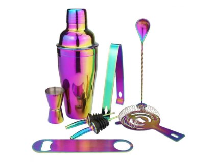 Barmanská sada 8ks duhová