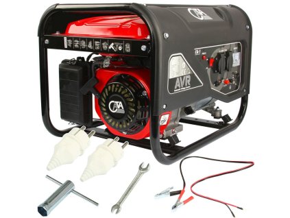 Elektrocentrála benzínová s AVR, 3200W, 2x230V, 12V CATA