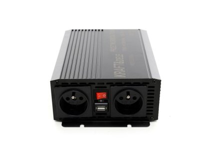 Měnič napětí 12V/230V, 700W, modifikovaná sinusovka KRAFT&DELE
