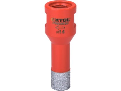 Korunka vykružovací diamantová, O 14mm, závit M14 EXTOL PREMIUM