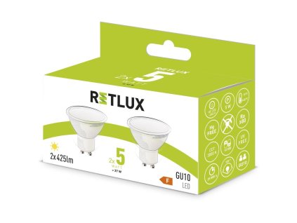 LED žárovka eko sada 2x5W GU10 REL 36 RETLUX