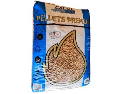 Pelety dřevěné Premium Pellets A1, pytel 15kg EXPOL TRADE