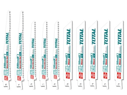 Sada řezacích plátků, 10ks, BiMetal TOTAL