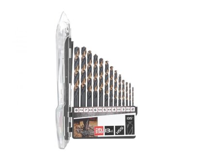 Vrtáky do kovu HSS, DIN 338, 2-8 mm, sada 13 ks TVARDY