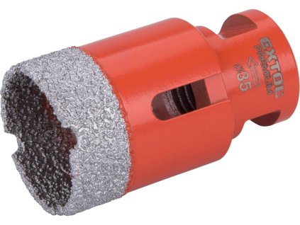 Korunka vykružovací diamantová, ø35mm, závit M14 EXTOL PREMIUM