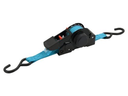 Popruh s ráčnou a háky samonavíjecí 320daN 3,5m TÜV BLUE WAY COMPASS