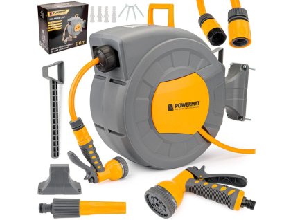 Automatický naviják s hadicí a příslušenstvím 20m 1/2" POWERMAT
