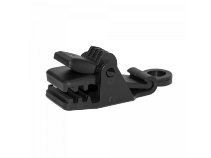 Upínací spona na plachty, sítě, tkaniny, černá, 1ks BUNGEE CORD CLIPS