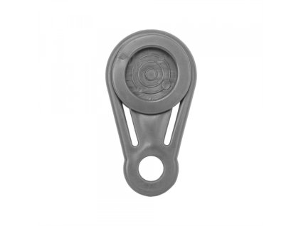 Upínací spona očková, na plachty, sítě, tkaniny, šedá, 1ks BUNGEE CORD CLIPS