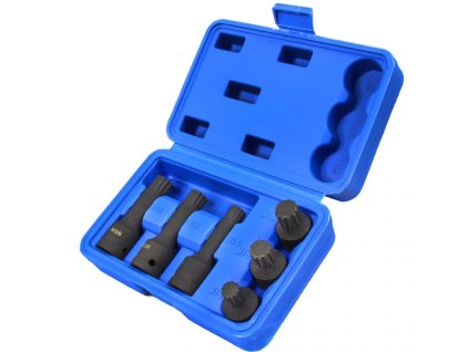 Hlavice rázové zástrčné 1/2" XZN M14, M16, M18, sada 6ks MAR-POL