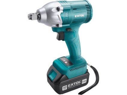 Utahovák rázový aku 1/2“ brushless, 18V Li-Ion, 2x4000mAh EXTOL INDUSTRIAL