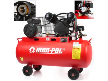 Kompresor olejový 2V, 100 l, 2,2 kW, 230 V MAR-POL
