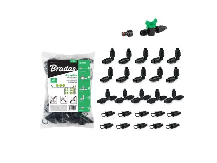 Sada 27 ks příslušenství QJ pro zavlažovací hadice 16 mm