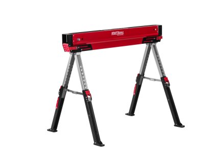 Skládací podpěra/koza s protiskluzem, nastavitelná výška 61,5–79 cm - KRAFT&DELE