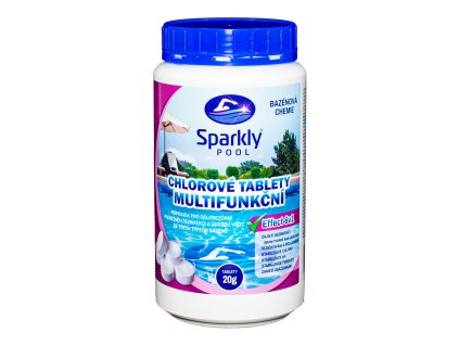 Chlorové tablety do bazénu 6v1 20 g, multifunkční, 1 kg - SPARKLY POOL